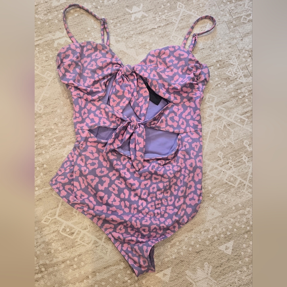 Beach Riot Vibrant Pink and Purple Swimwear